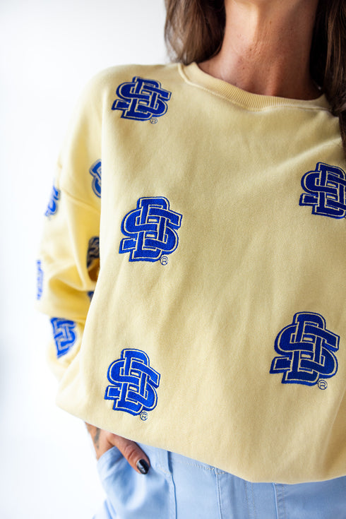 SD State Ritter Repeat Lantern Sleeve Crew